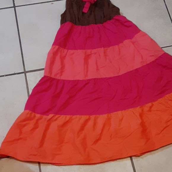 Girls  tiered maxi dress size 7 - Picture 2 of 5
